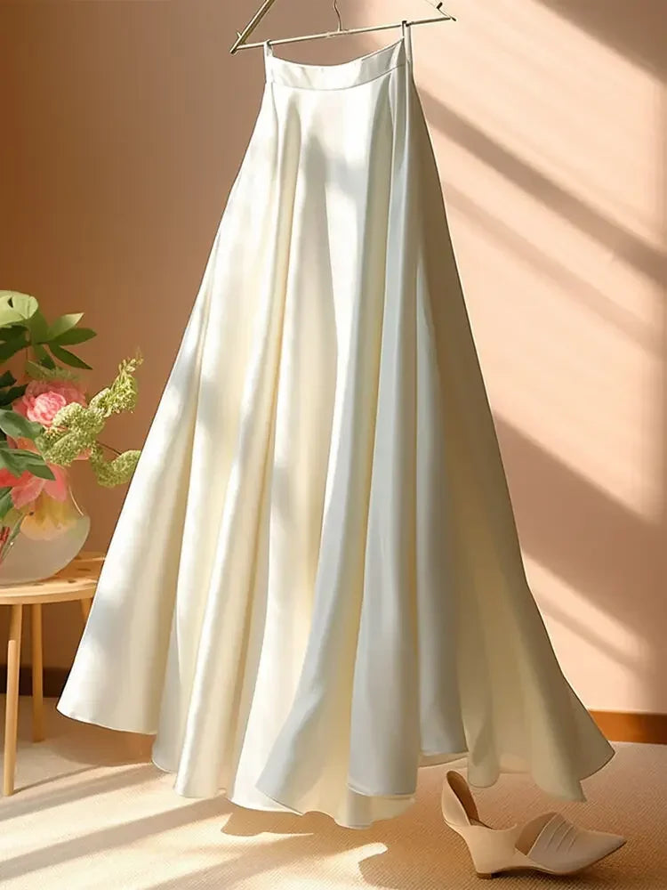 French Luxury Satin Skirt